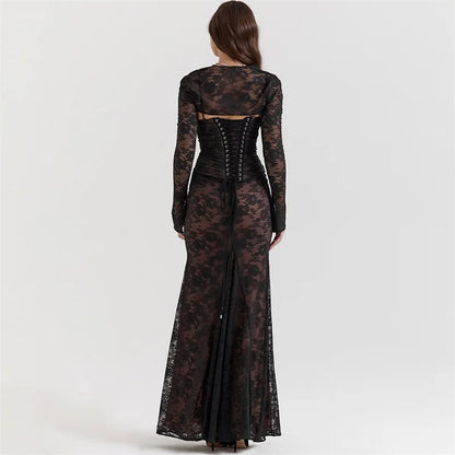 Floral Lace Dress™ - Romantic Elegance